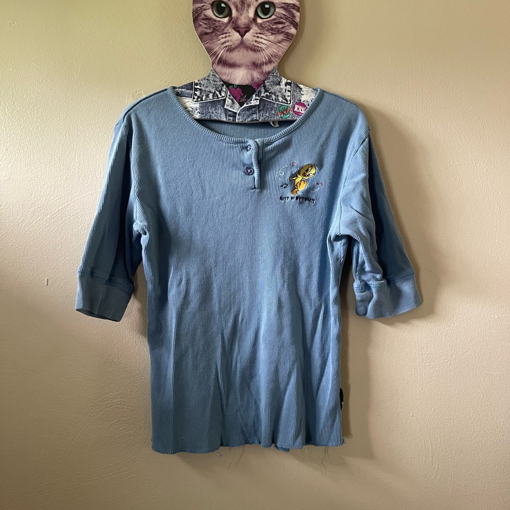 Vintage tweety bird quarter sleeve